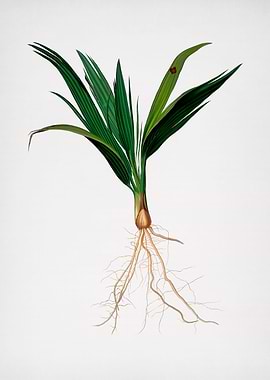 Vintage Date Palm Branch