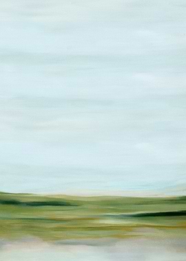 Landscape in oil painting