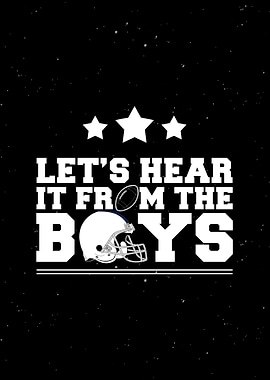 Boys Football Fans Decor