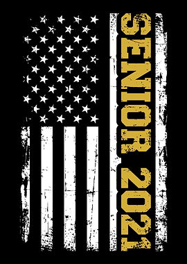 Senior 2021 US flag