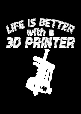Printer Saying 3D Printing