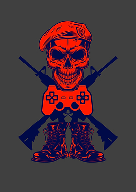 Skull weapon gamer