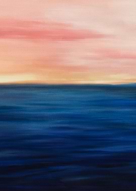 Pink Sunset Landscape