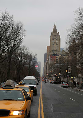 Grey NYC with Yellow Cab