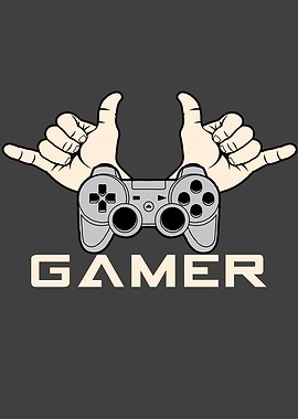 Gamer with controller