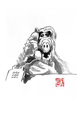 alf at the phone