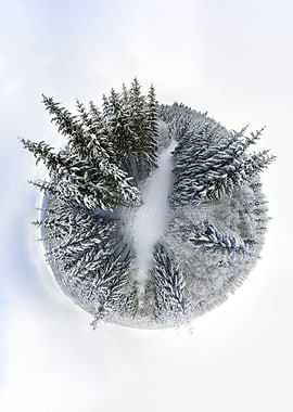 Fantastic winter landscape