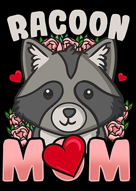 Raccoon Mom Kawaii