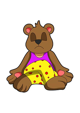 Bear Yoga Legs crossed