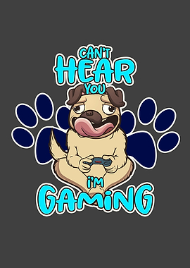 Cant hear you gamer dog