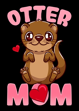Otter Mom Kawaii Otter