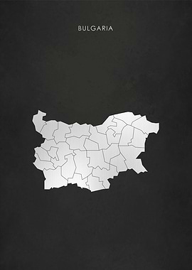 Silver Bulgaria Map