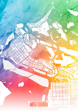 Abu Dhabi map