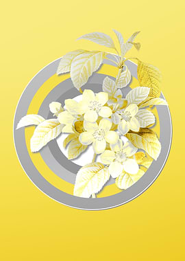 Yellow Apple Flowers Art