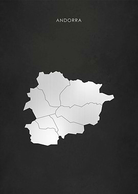 Silver Andorra Map