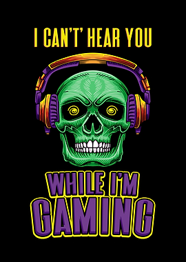 Gamer Skull Headset Gaming