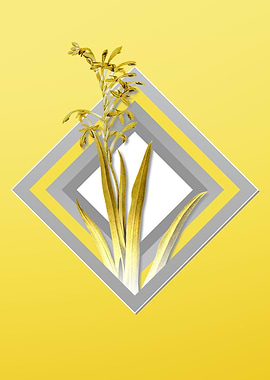 Grey and Yellow Flower