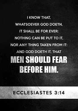 Ecclesiastes 3 14