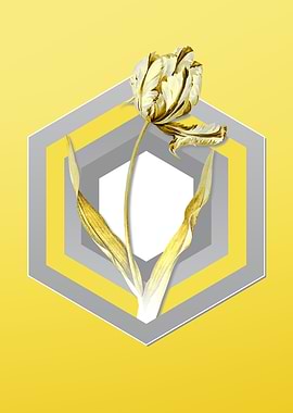 Yellow Floral Illustration