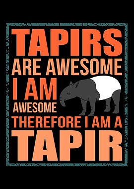 Tapir Mammal Cute Gift Ide