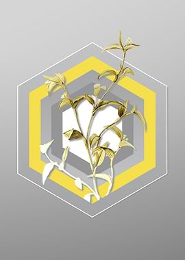 Gray Flower Illustration