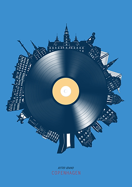 copenhagen vinyl blue