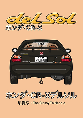 Kawaii CRX Del Sol Rear