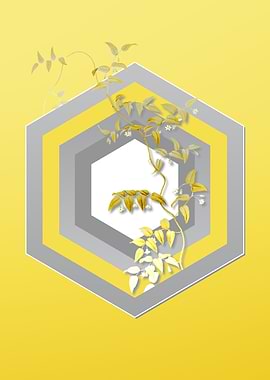 Grey and Yellow Botanicals