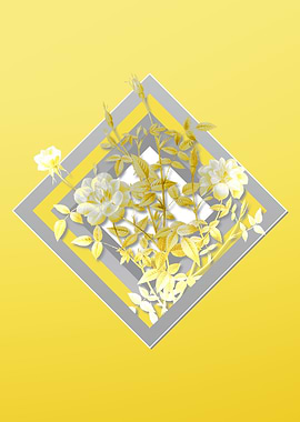 Yellow Floral Illustration