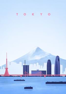 Tokyo Travel Poster