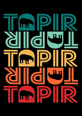 Tapir Mammal Cute Gift Ide