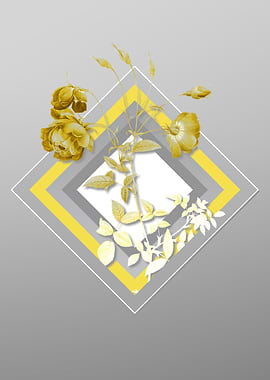 Gray Flower Illustration