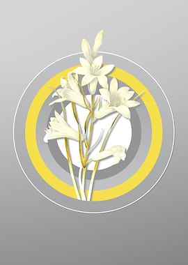 Gray Botanical Painting