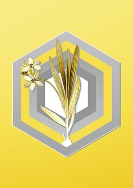 Yellow Vintage Gladiolus