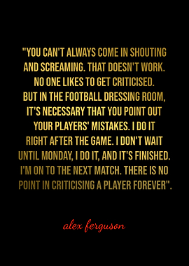Alex Ferguson Quotes