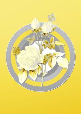 Yellow Floral Drawing