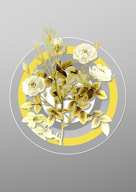 Gray Flower Botanical