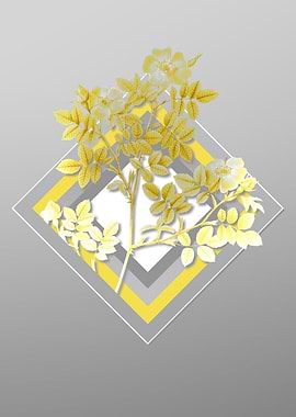 Gray Flower Illustration