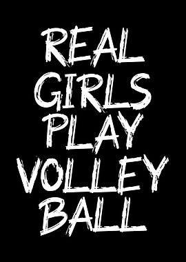 real girls play volleybal