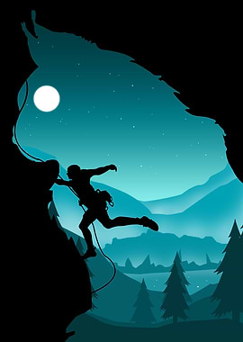 flat landscape climbing