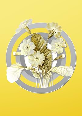 Yellow Vintage Botanical