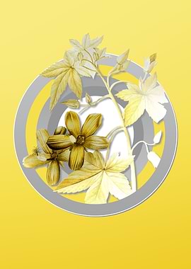 Yellow Floral Illustration