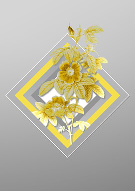 Gray Flower Illustration