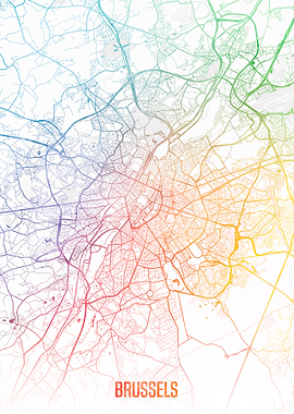 Brussels map