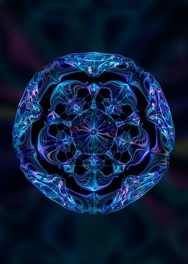 Pentagonal flower pattern