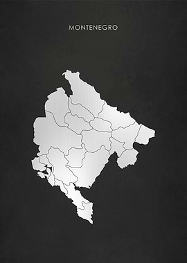 Silver Montenegro Map