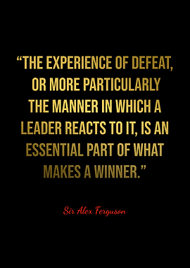 Alex Ferguson Quotes