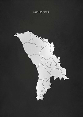 Silver Moldova Map