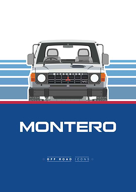 Montero blue and white