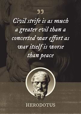 Civil strife is as much a